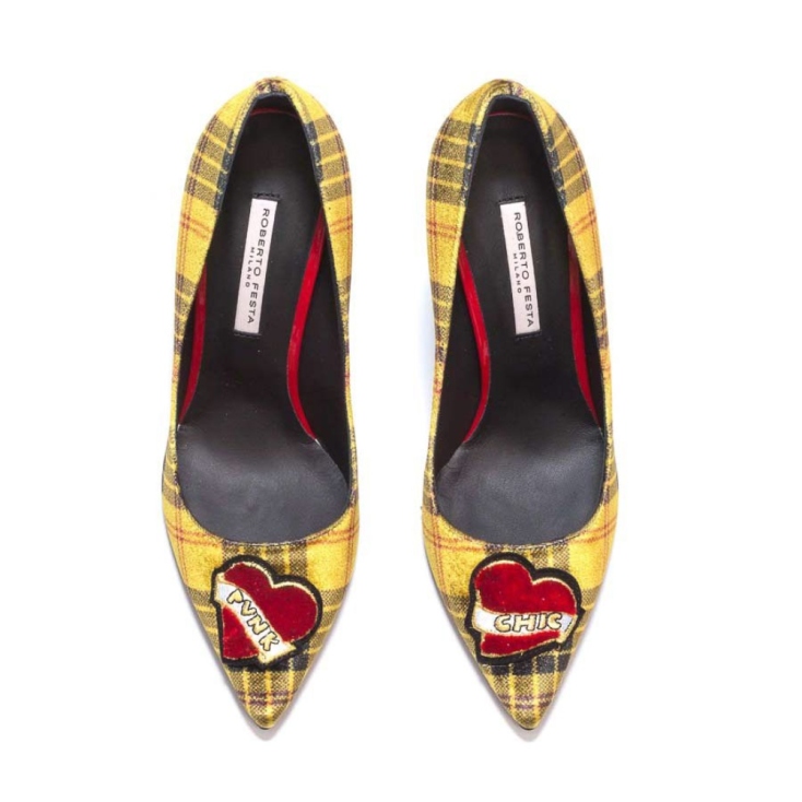 Perlapura Tweed Υφασμάτινες Γόβες Roberto Festa €115