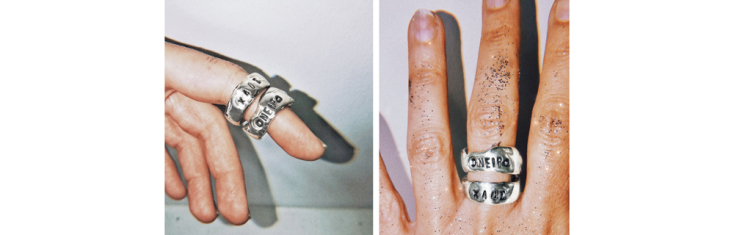 2 δαχτυλίδια Bastet Studio