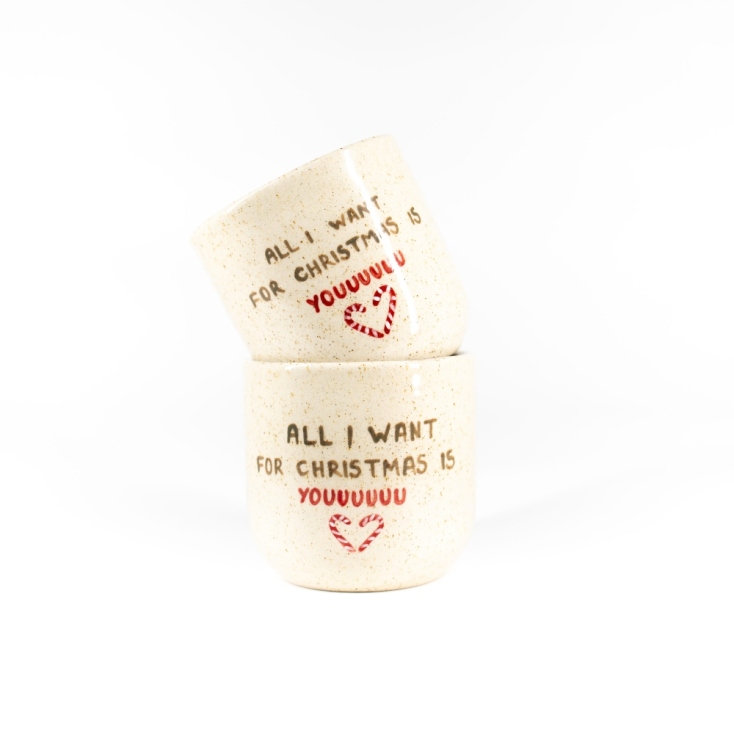 JUST CLAYNING Χριστουγεννιάτικη κεραμική κούπα €28