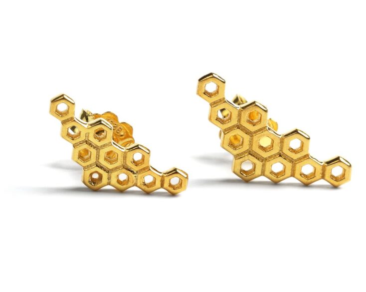 PIOP Σκουλαρίκια Κυψέλη €44