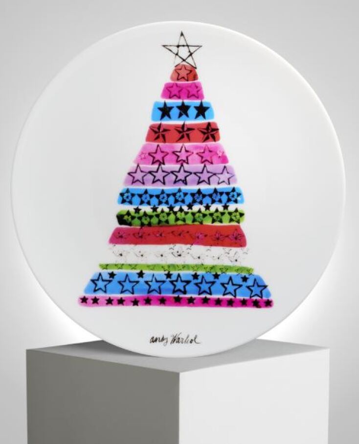 ZOUMBOULAKIS GALLERIES Πορσελάνινο πιάτο Andy Warhol “Porcelain Plate” Holiday 2016 / TREE”