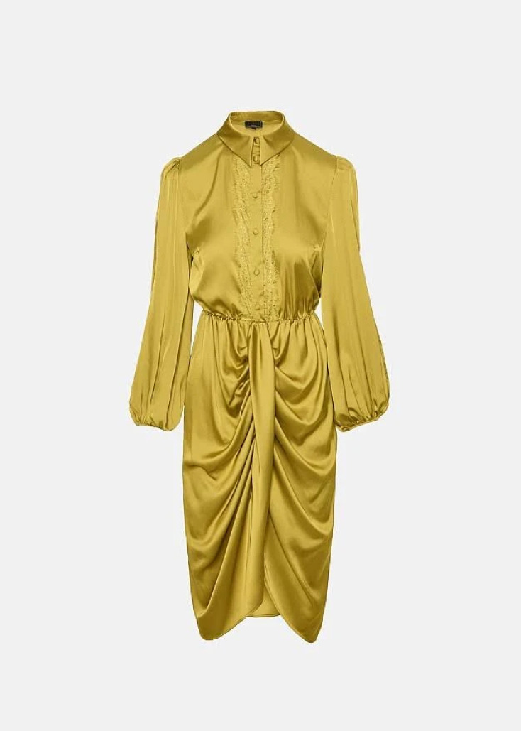 LYNNE Σατέν φόρεμα με δαντέλα €97,30