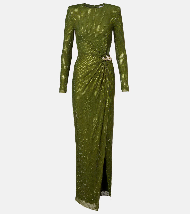 SELF PORTAIT Ζέρσεϊ φόρεμα με πέτρες