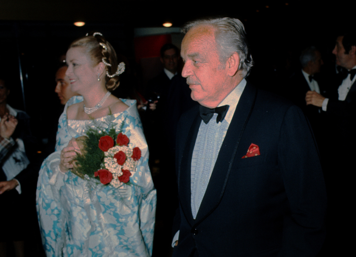 Γκρέις Κέλι και πρίγκιπας Ρενιέ στο Rose Ball το 1977