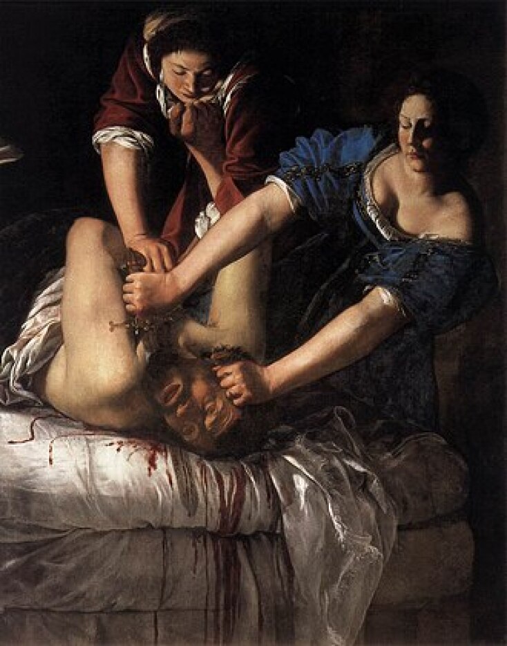 Judith Slaying Holofernes by Artemisia Gentileschi (c 1612-1620)