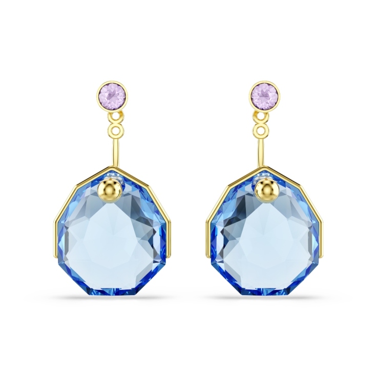 SWAROVSKI Gema earring jackets Blue, Gold-tone plated €139 