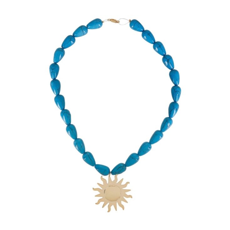 CM JEWELRY DESIGN ATHENS Κολιέ από ασήμι 925 επιχρυσωμένο Helios €159