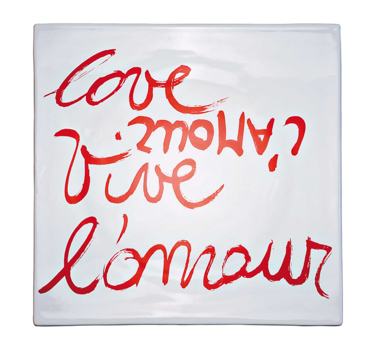 ZOUMBOULAKIS GALLERIES Διακοσμητικό κεραμικό πιάτο Vive l' amour €65