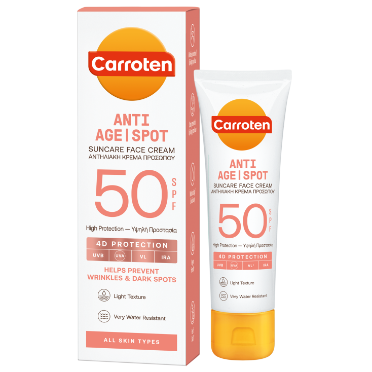 CARROTEN Αντηλιακό προσώπου Anti Spot Spf50, 50ml