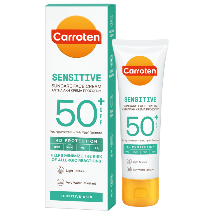 CARROTEN Αντηλιακή κρέμα προσώπου Sensitive Spf50+ 50ml