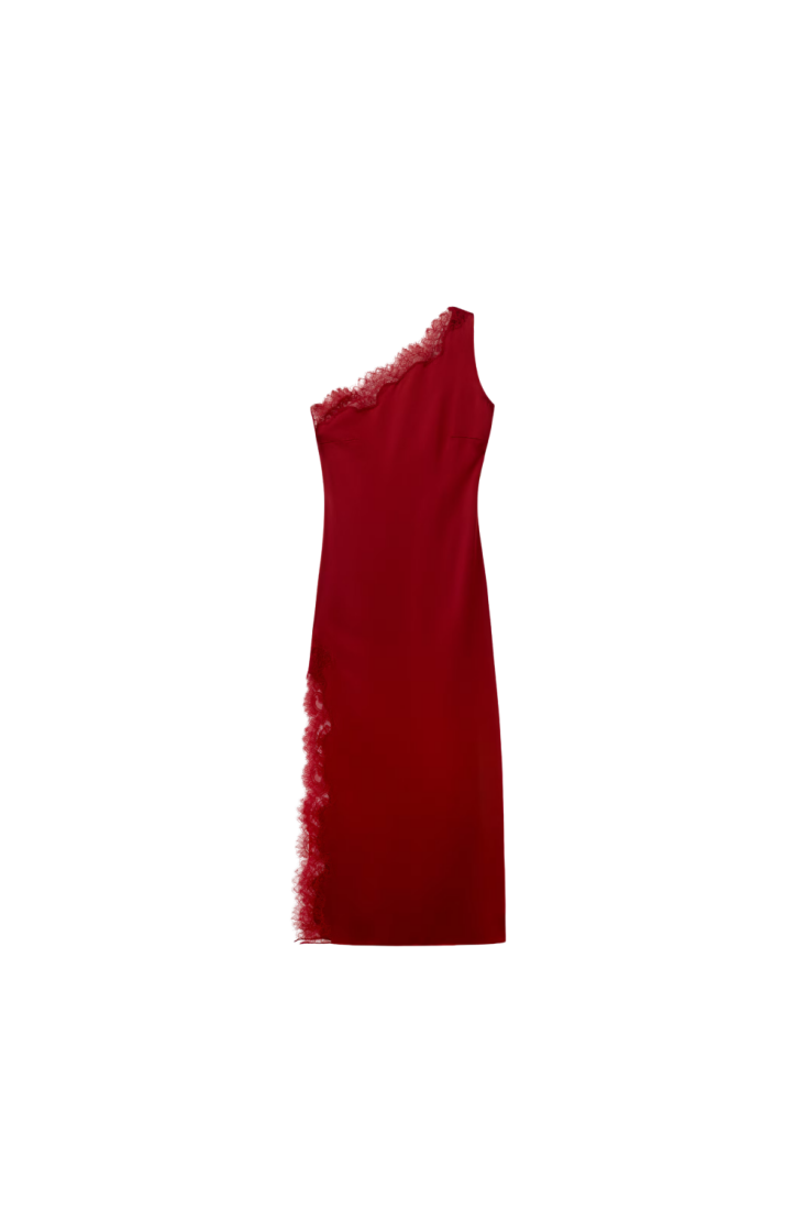 MANGO Φόρεμα Ασύμμετρο με φουλάρι €99,99 