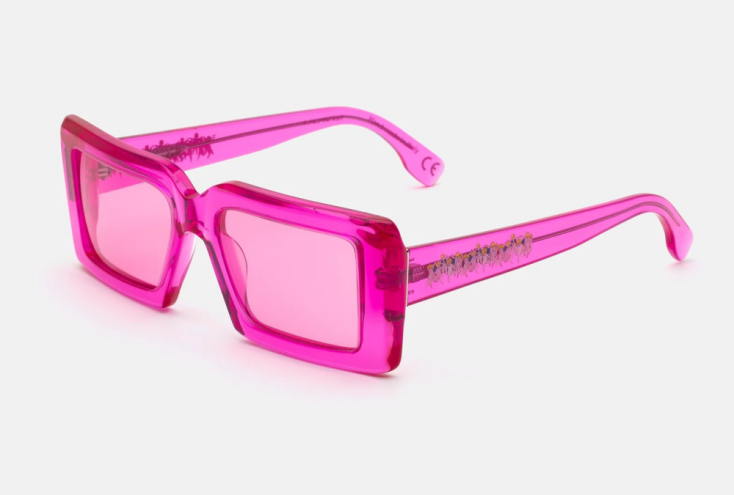WORLD OF VISION Ροζ γυαλιά ηλίου Retrosuperfuture x Andy  Warhol Foundation- Cherubini €100
