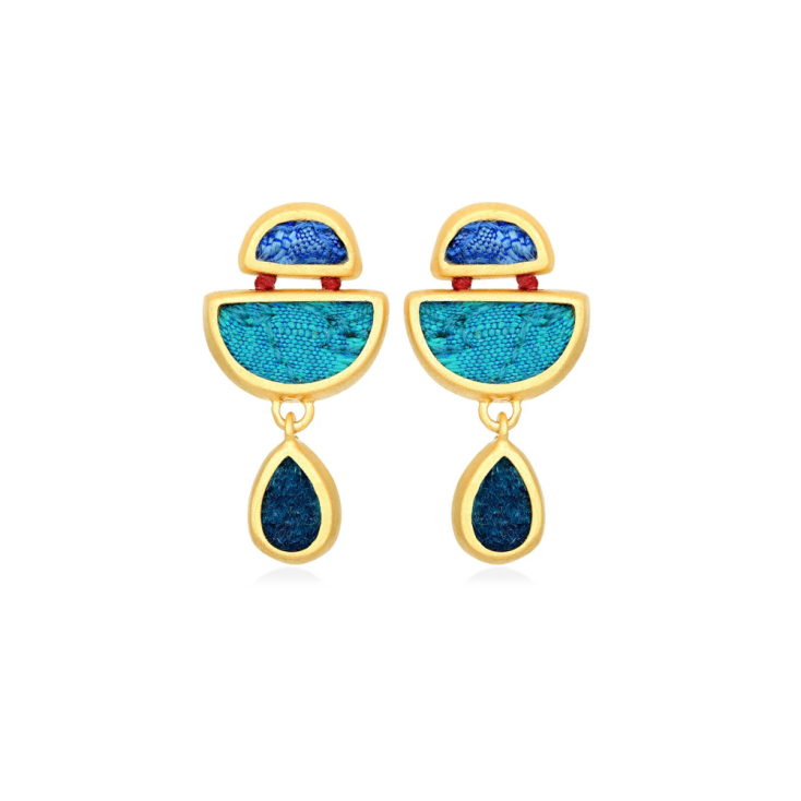 ALMA ART SHOP Σκουλαρίκια Freesia €65
