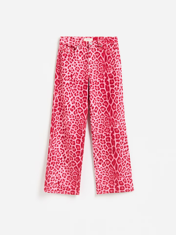 RESERVED Straight τζιν με animal print €49,99