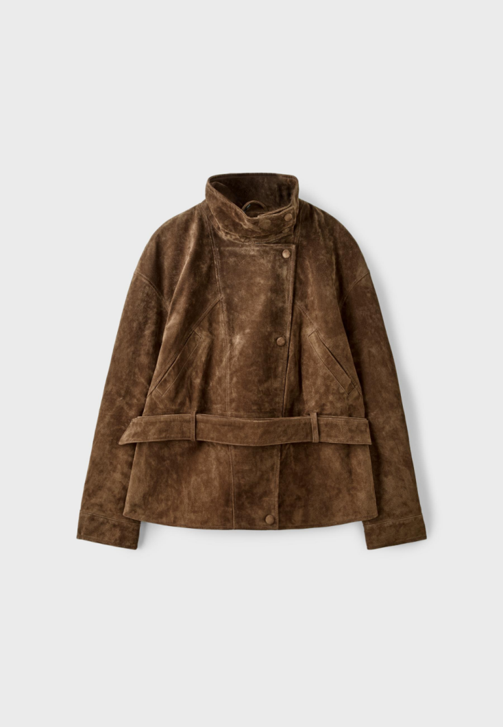 STRADIVARIUS Δερμάτινο Trench σακάκι €119