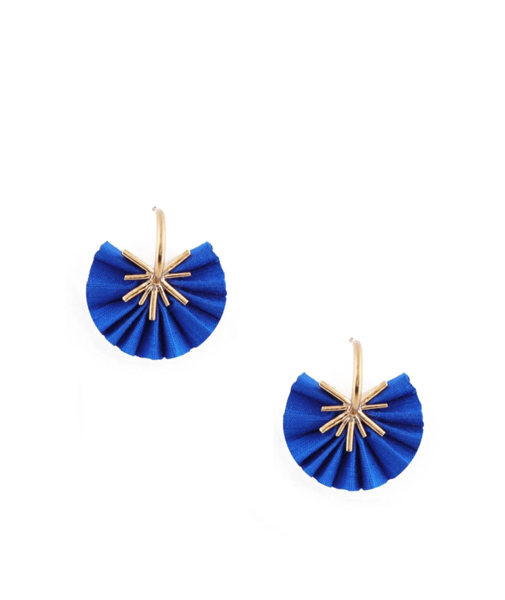 KATERINA MAKRIYIANNI Σκουλαρίκια Silk Fan Mini Hoop €110