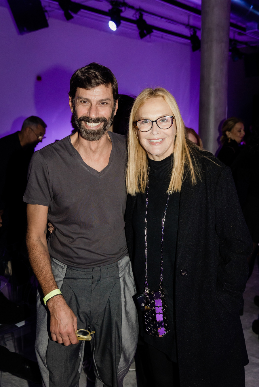 Ο Μιχάλης Πάντος με την Λάουρα ντε Νίγκρις