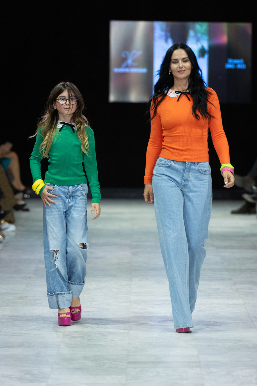 Η Ζενεβιέβ Μαζαρί με την κόρη της, Ροζαλία Καρύδη