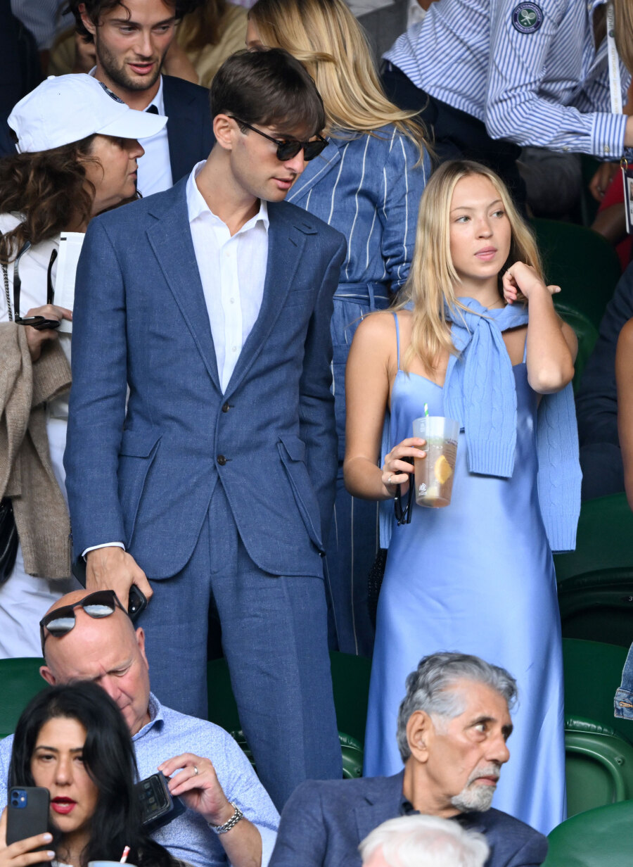 Yoni Helbitz και Lila Moss στο Wimbledon 2023