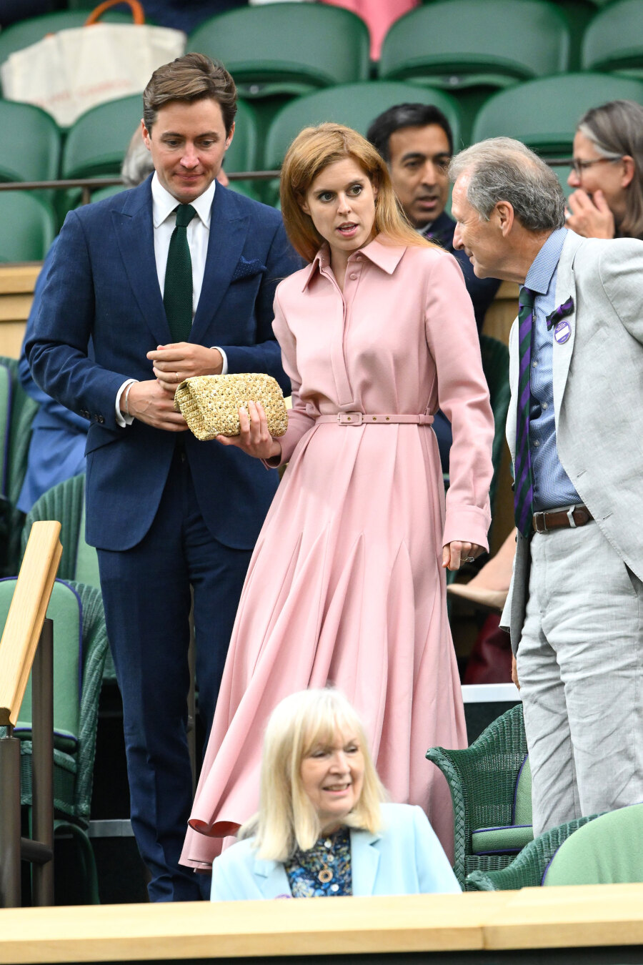 Edoardo Mozzi και Princess Beatrice στο Wimbledon 2023