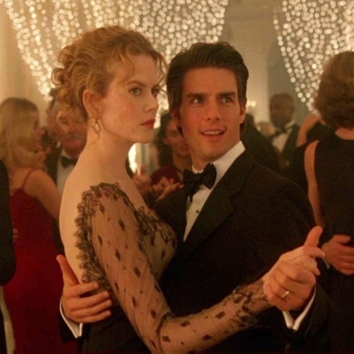 Με τον πρώην συζυγό της, Tom Cruise, στην ταινία που συμπρωταγωνιστούσαν, Μάτια Ερμητικά Κλειστά