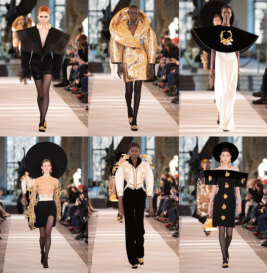 Μοντέλα στην επίδειξη μόδας Schiaparelli στο Παρίσι
