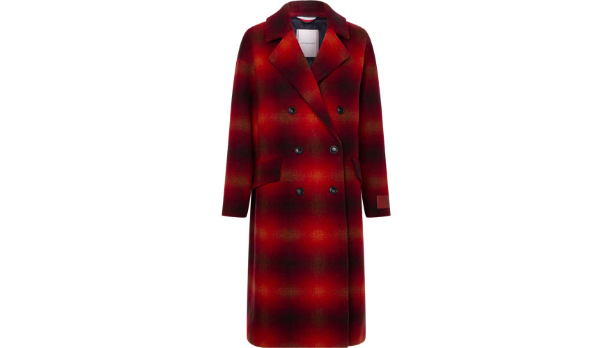 Tommy Hilfiger Κόκκινο καρό παλτό 