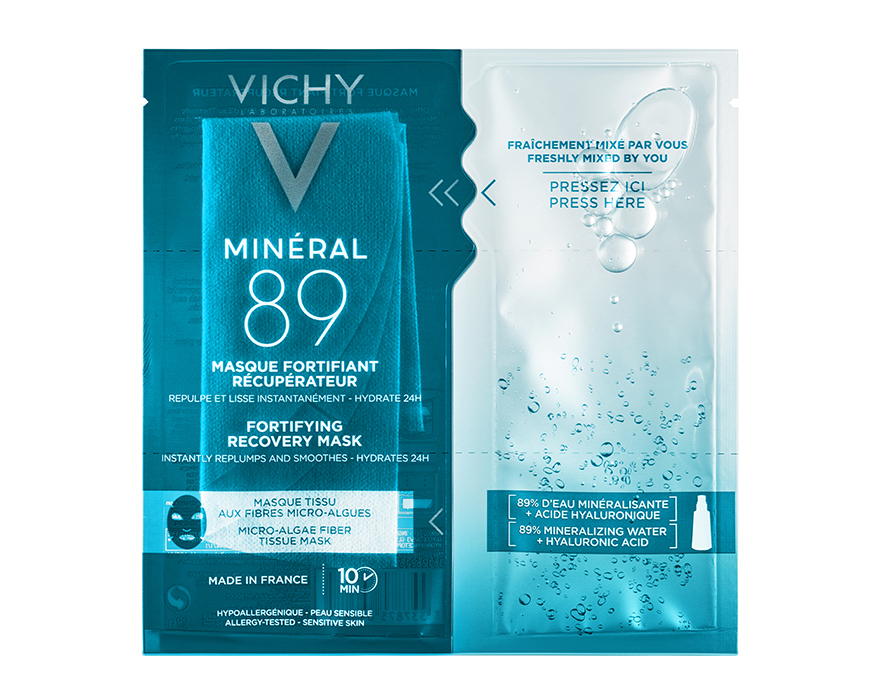 Η VICHY παρουσιάζει τη νέα MINERAL 89 Mask. Ενδυνάμωση, ενυδάτωση και αποκατάσταση του φραγμού σε 10 μόλις λεπτά.