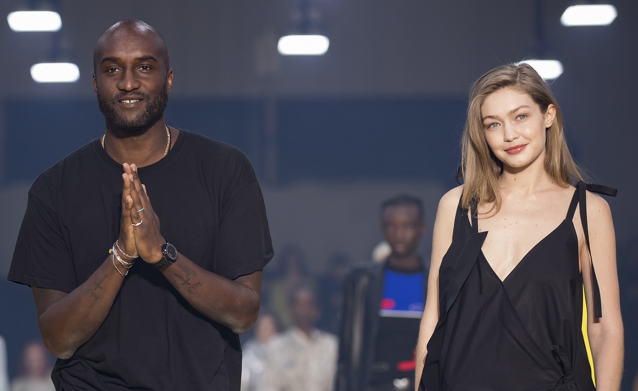 O Virgil Abloh και η Gigi Hadid, Εβδομάδα Μόδας, Παρίσι